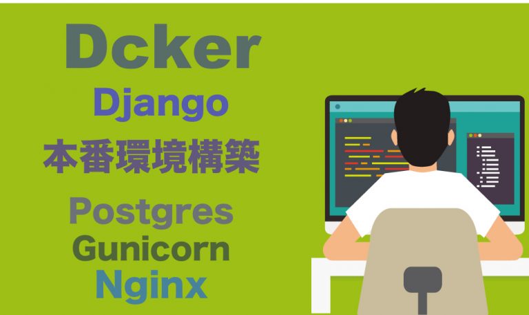 Docker Docker Compose Python Djangoの開発 本番環境構築 Postgres Gunicorn Nginx利用